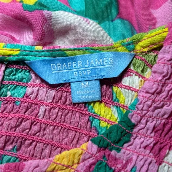 Draper James RSVP Women’s Smocked Pink Midi Dress Medium - Picture 4 of 8